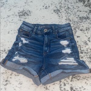 Curvy Hi-Rise Shortie American Eagle Shorts